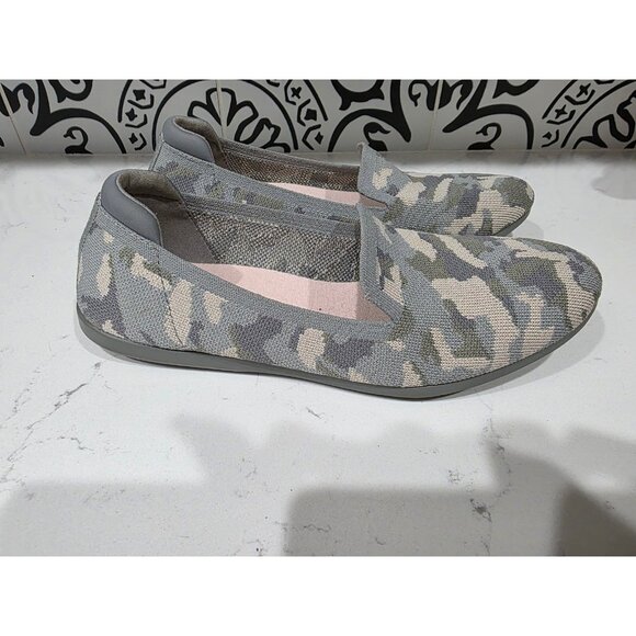 Clarks Women's 7 M Cloudstepper Carly Dream Flats Shoes Stretch Khaki Green Camo - Picture 8 of 8